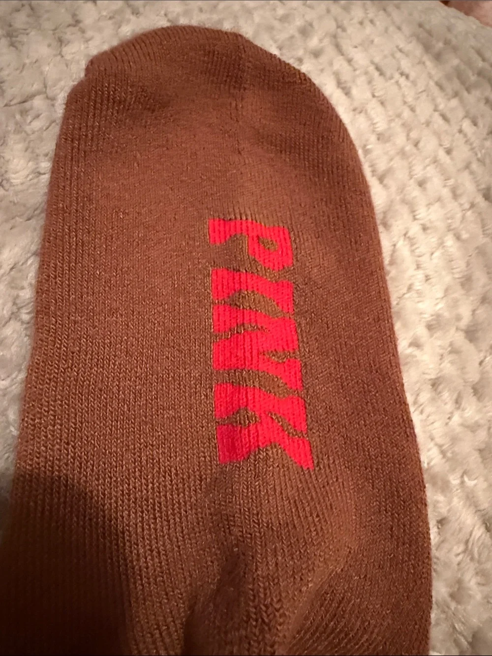 PINK Victorias Secret brown crew